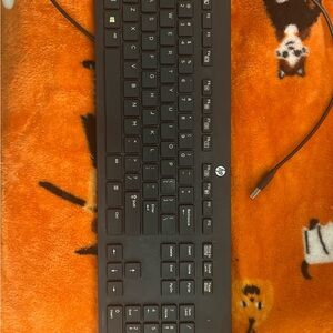 HP Dark Gray Wired Keyboard